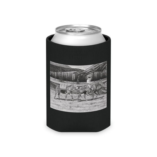 "Stil Day on The Trail "  Rustic Cowboy Can Cooler, Western Beverage Sleeve, Outdoor Party Gear, Country-Themed Drink Holder, Ideal for BBQs & Tailgates