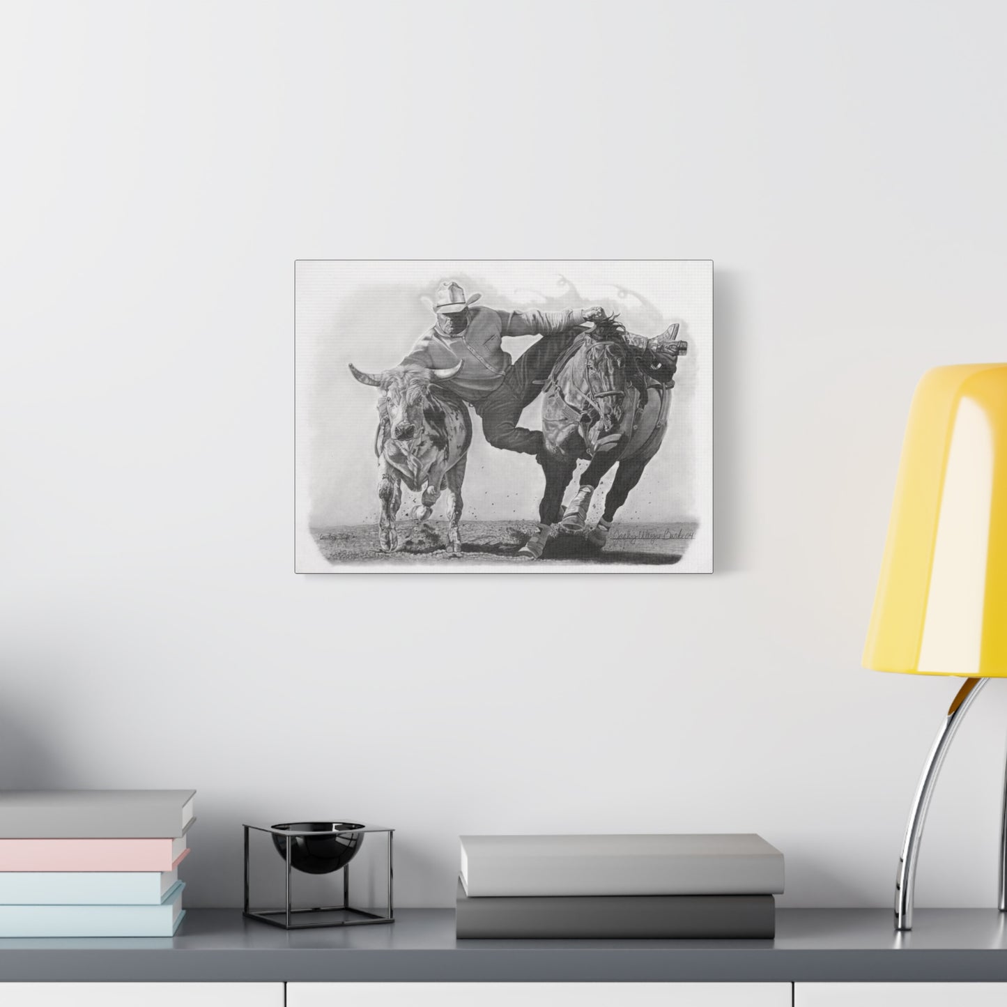 western art on canvas, home decor, farmhouse