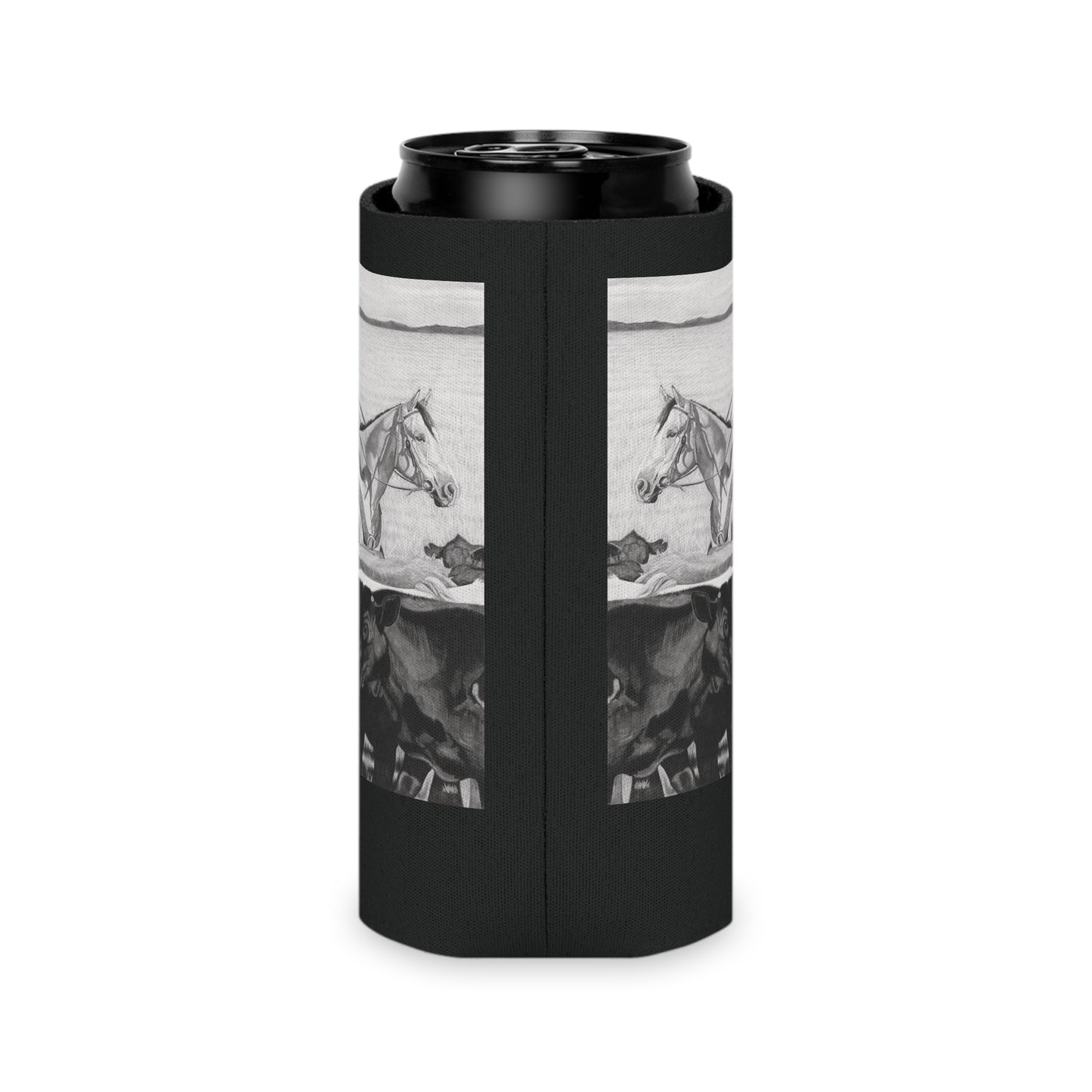 Can Cooler, Western Beverage Sleeve, Outdoor Party Gear, Country-Themed Drink Holder, Ideal for BBQs & Tailgates