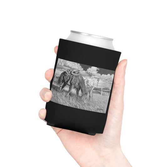 Can Cooler, Western Beverage Sleeve, Outdoor Party Gear, Country-Themed Drink Holder, Ideal for BBQs & Tailgates