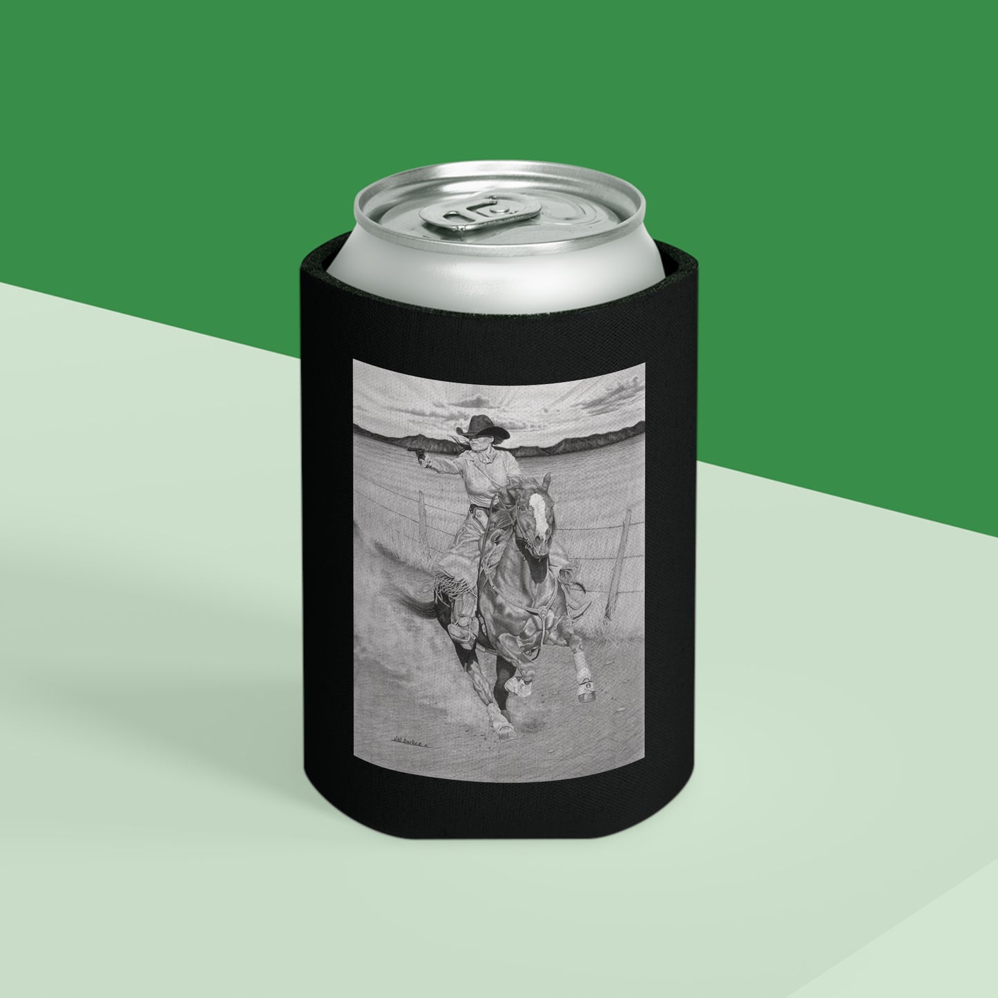 Can Cooler, Western Beverage Sleeve, Outdoor Party Gear, Country-Themed Drink Holder, Ideal for BBQs & Tailgates