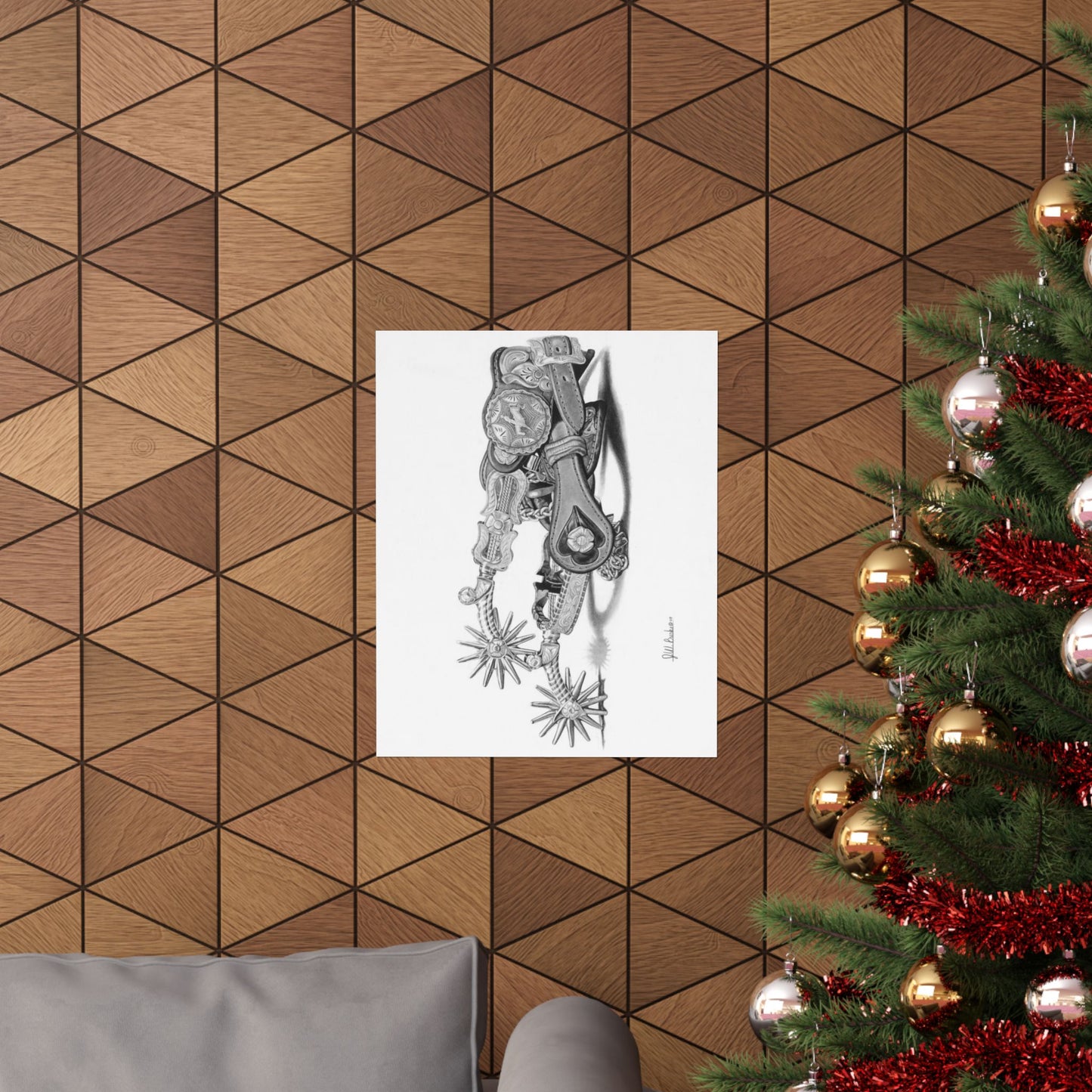 Wall Art Poster, Rustic Home Decor, Horse Lover Gift, Western Theme Art, Country Style Wall Decoration