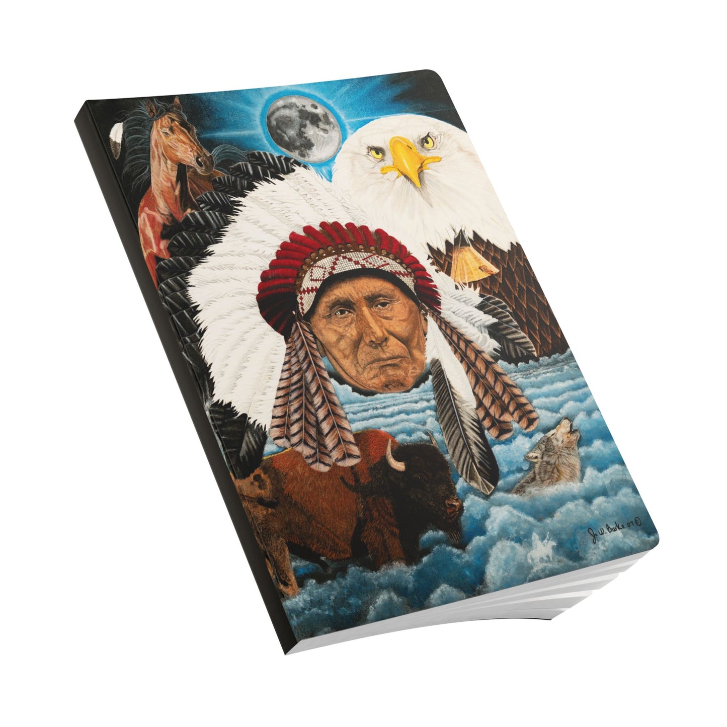 Softcover Journal, Notebook for Writing, Artistic Gift, Travel Journal, Eco-Friendly Stationery, Unique Artwork