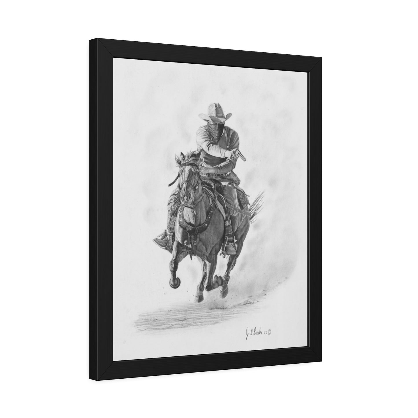 Art Print, Framed Paper Poster, Equestrian Decor, Rustic Wall Art, Gift for Horse Lovers, Country Home Decor