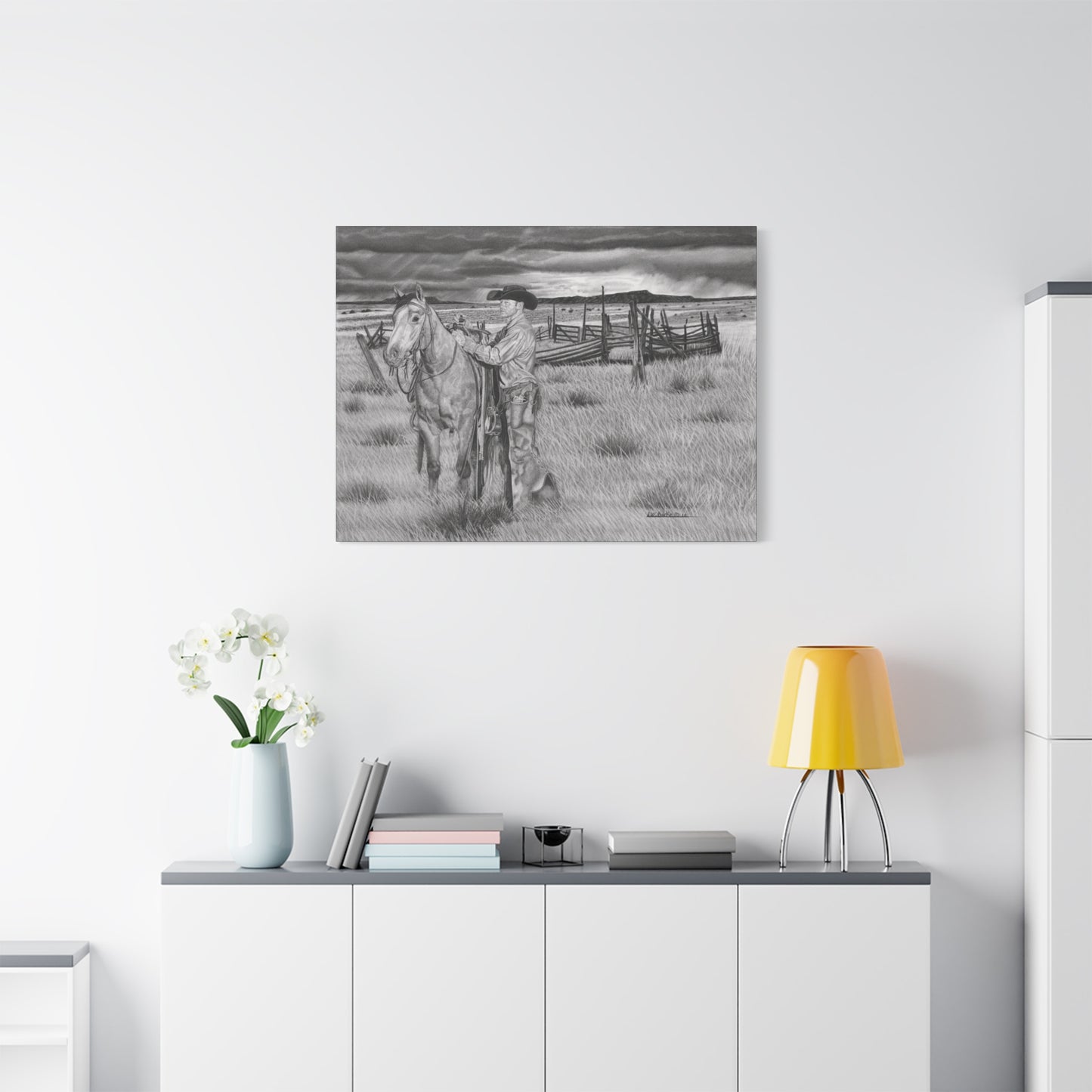 Canvas Art - Western Artwork, farmhouse