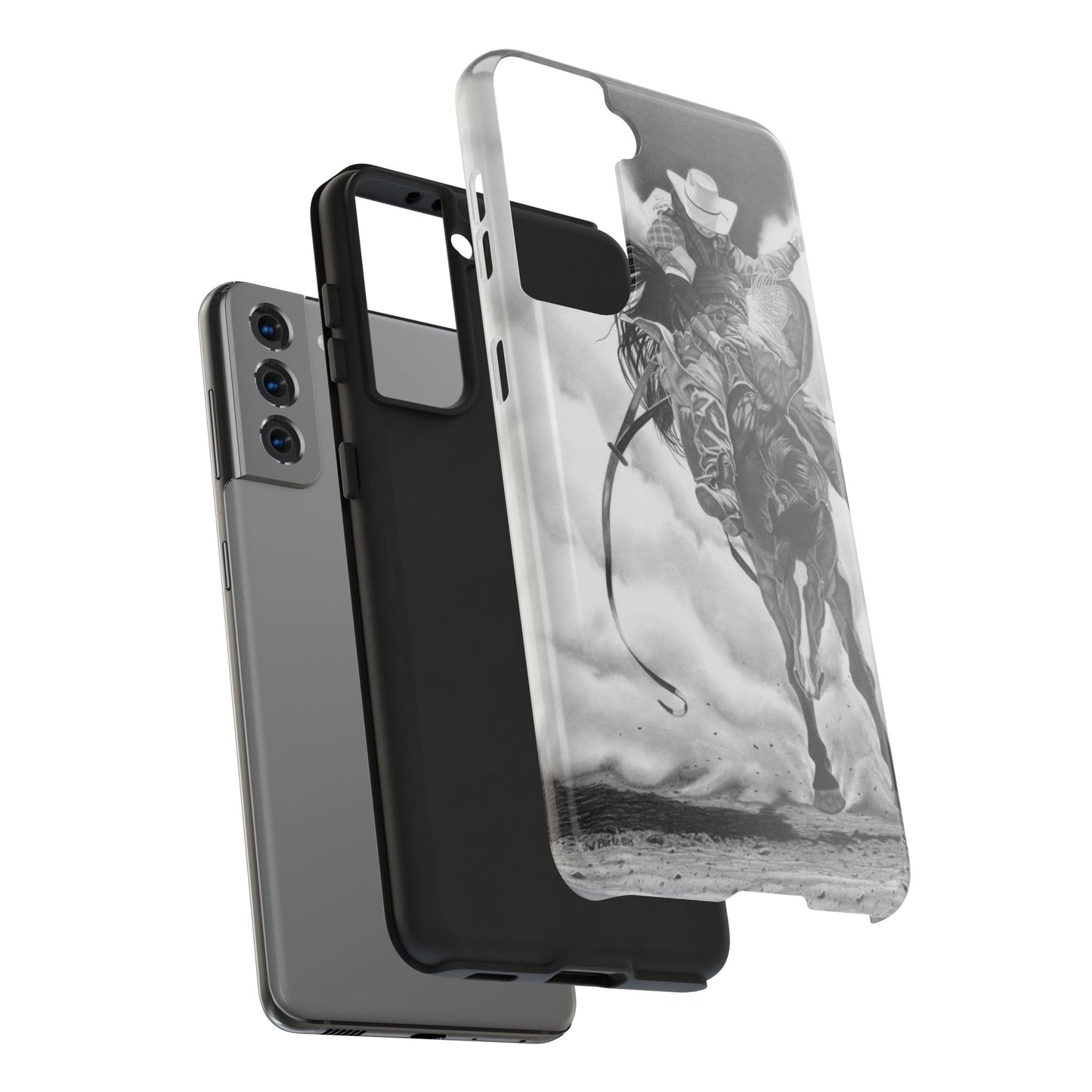 "Storn a Brewing" Western Rodeo Phone Cases, Cowboy Design, Tough Protection, Gift for Him, Ranch Decor, Durable Style