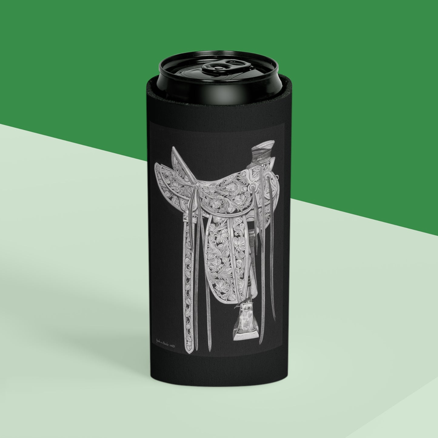 Can Cooler, Western Beverage Sleeve, Outdoor Party Gear, Country-Themed Drink Holder, Ideal for BBQs & Tailgates