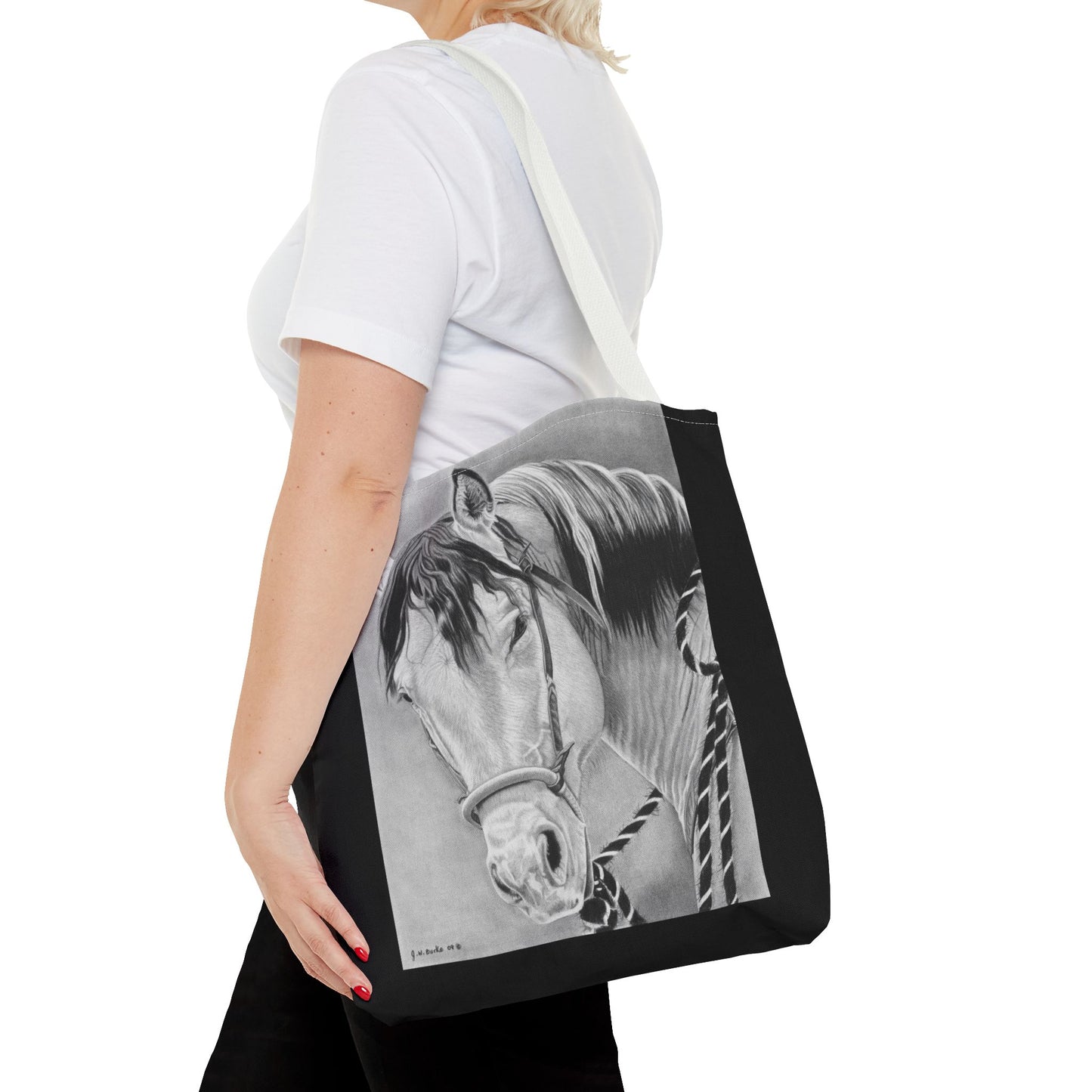 Tote Bag, Western Style Shopping Tote, Equestrian Gift, Farmhouse Decor, Horse Lover Accessory