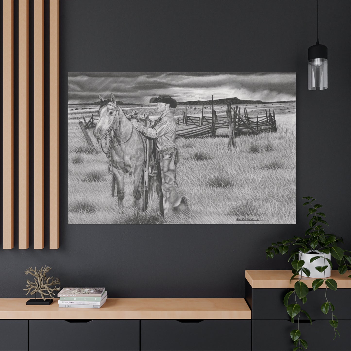 Canvas Art - Western Artwork, farmhouse