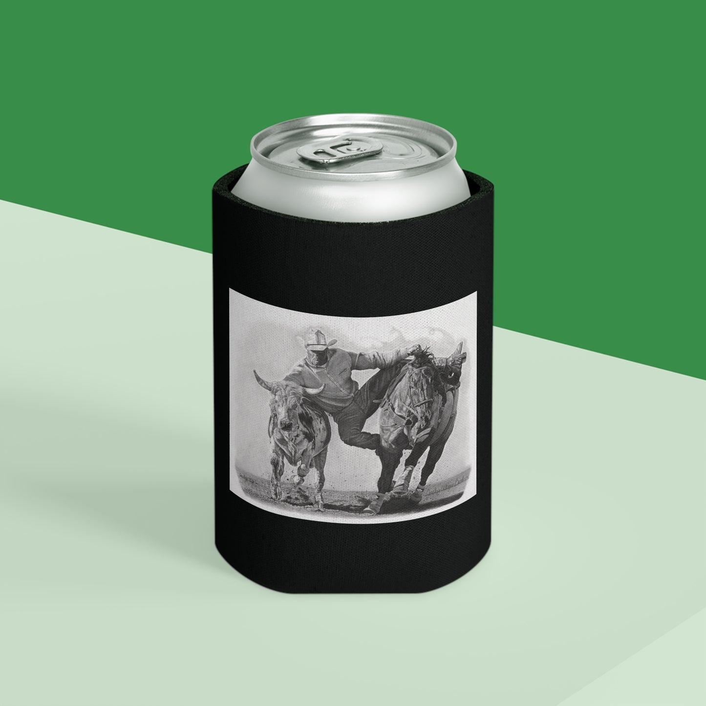Can Cooler, Western Beverage Sleeve, Outdoor Party Gear, Country-Themed Drink Holder, Ideal for BBQs & Tailgates