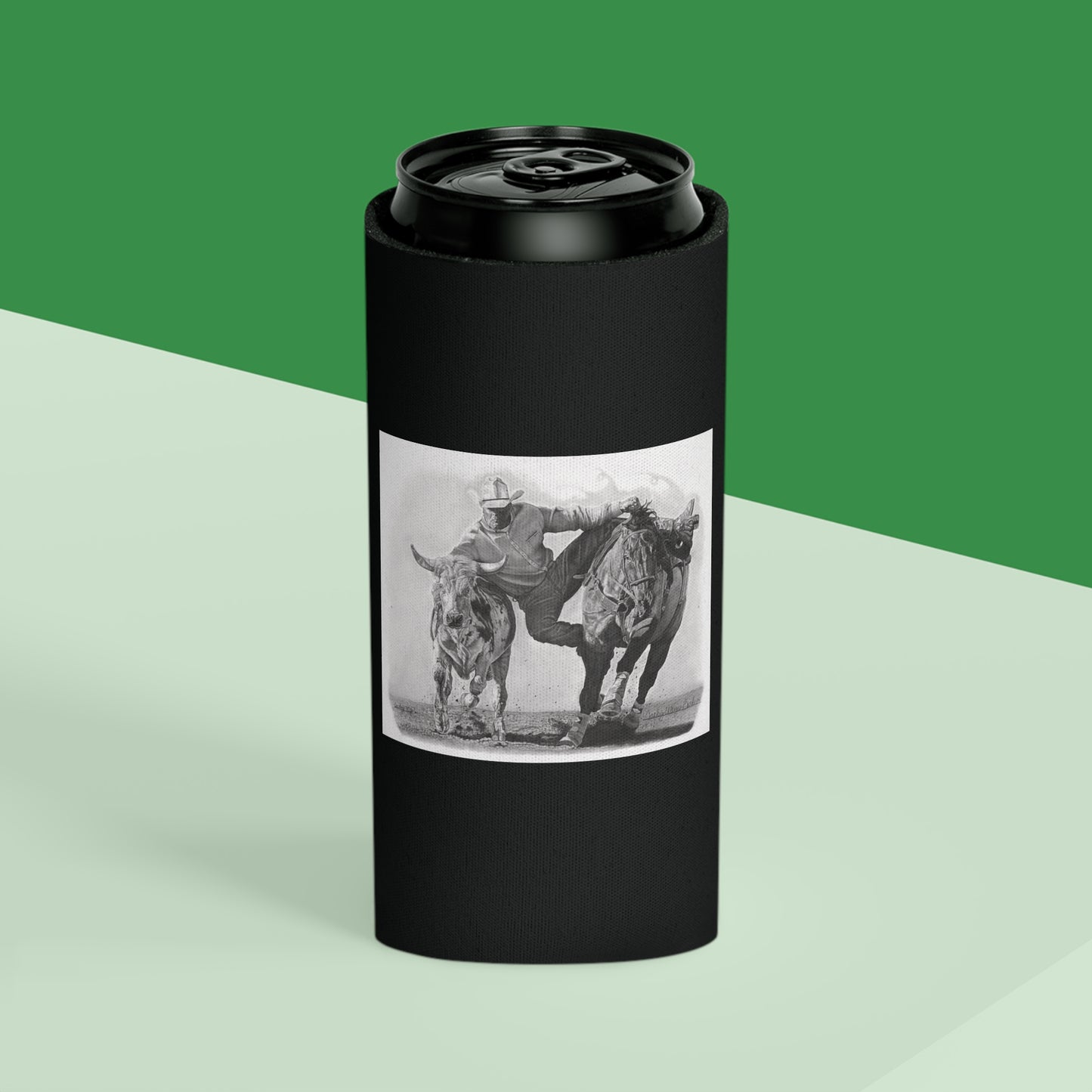 Can Cooler, Western Beverage Sleeve, Outdoor Party Gear, Country-Themed Drink Holder, Ideal for BBQs & Tailgates