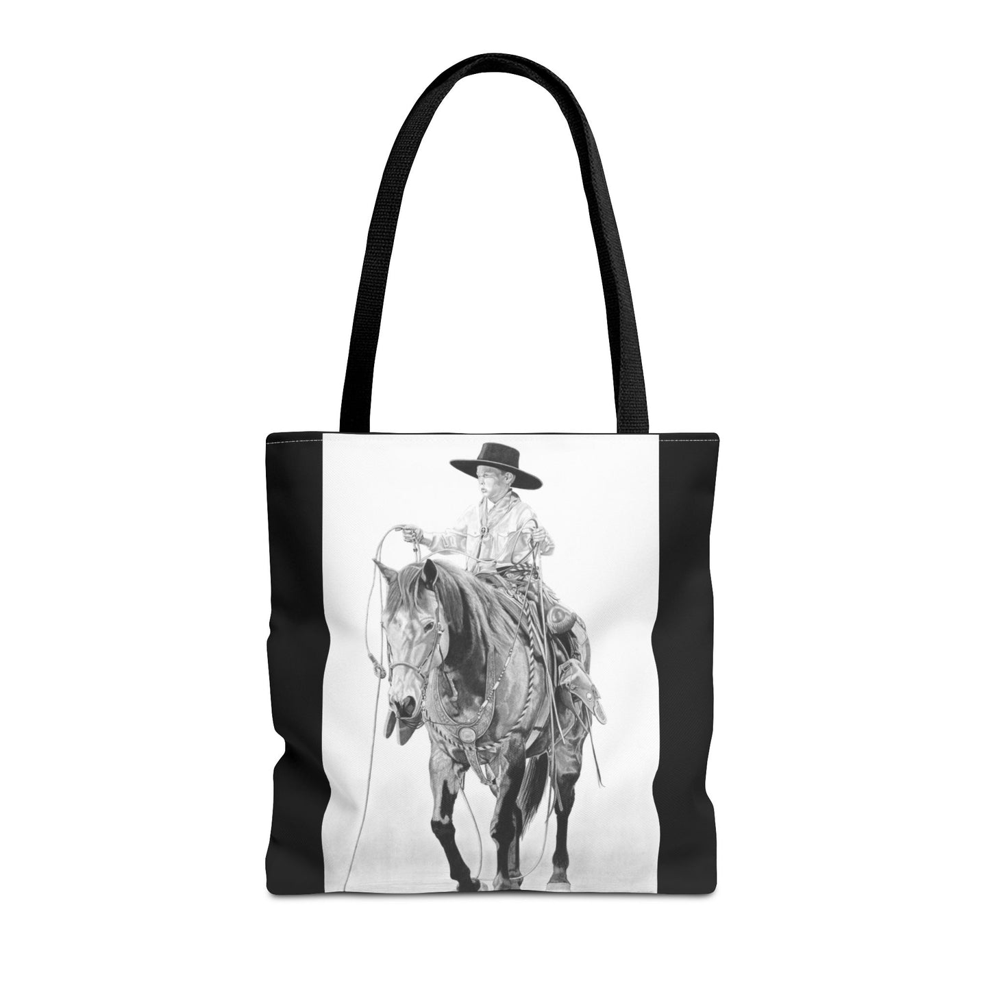 "Young Cowboy " Tote Bag, Western Style Shopping Tote, Equestrian Gift, Farmhouse Decor, Horse Lover Accessory