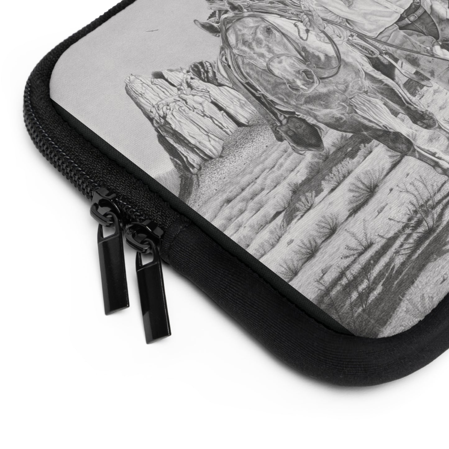 "On The Trail of Oulat" Rustic Cowboy Laptop Sleeve, Western Cowpoke Case, Unique Gift for Ranch Lovers, Rodeo Accessories, Durable Tech Cover