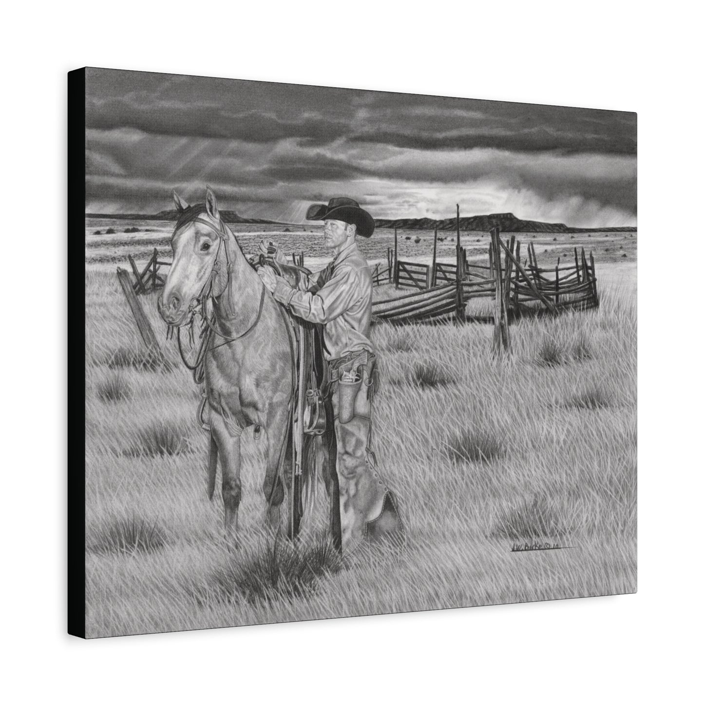 Canvas Art - Western Artwork, farmhouse