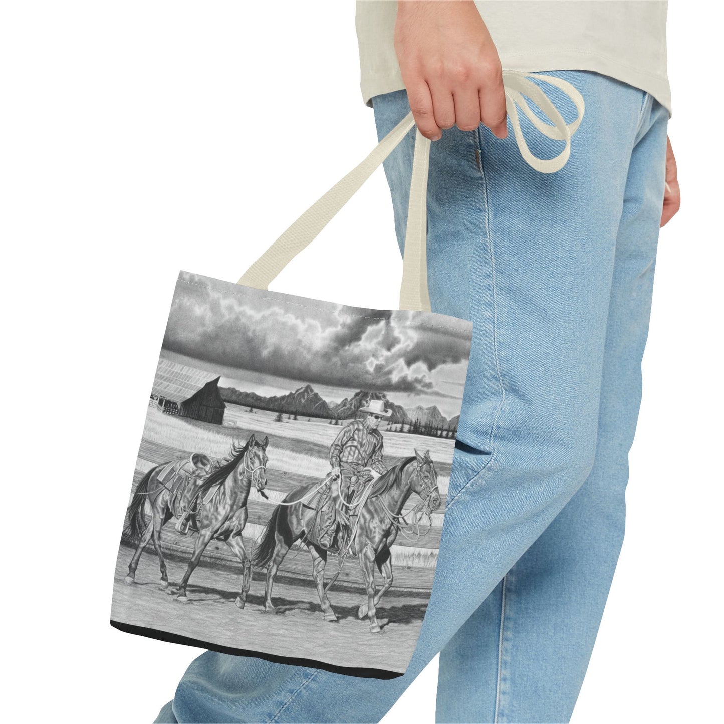 "The Gift Named Storn" Western Art Tote Bag
