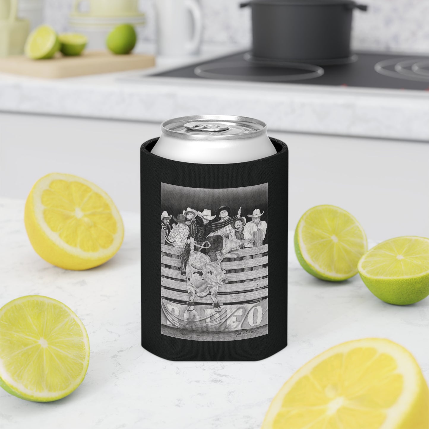 Can Cooler, Western Beverage Sleeve, Outdoor Party Gear, Country-Themed Drink Holder, Ideal for BBQs & Tailgates