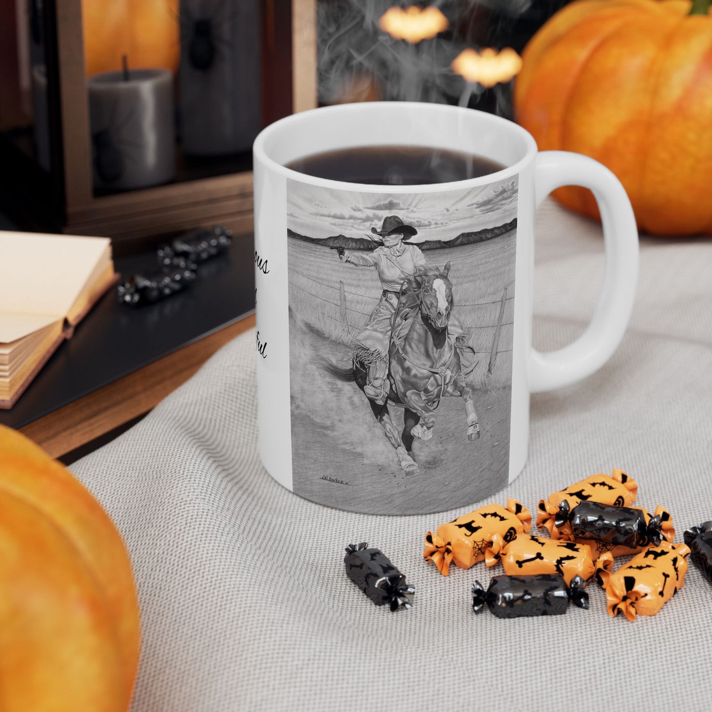coffee mug, western style