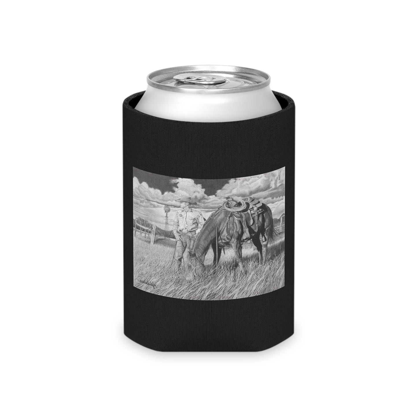 Young Cowboy Dream, Rustic Cowboy Can Cooler, Western Beverage Sleeve, Outdoor Party Gear, Country-Themed Drink Holder, Ideal for BBQs & Tailgates