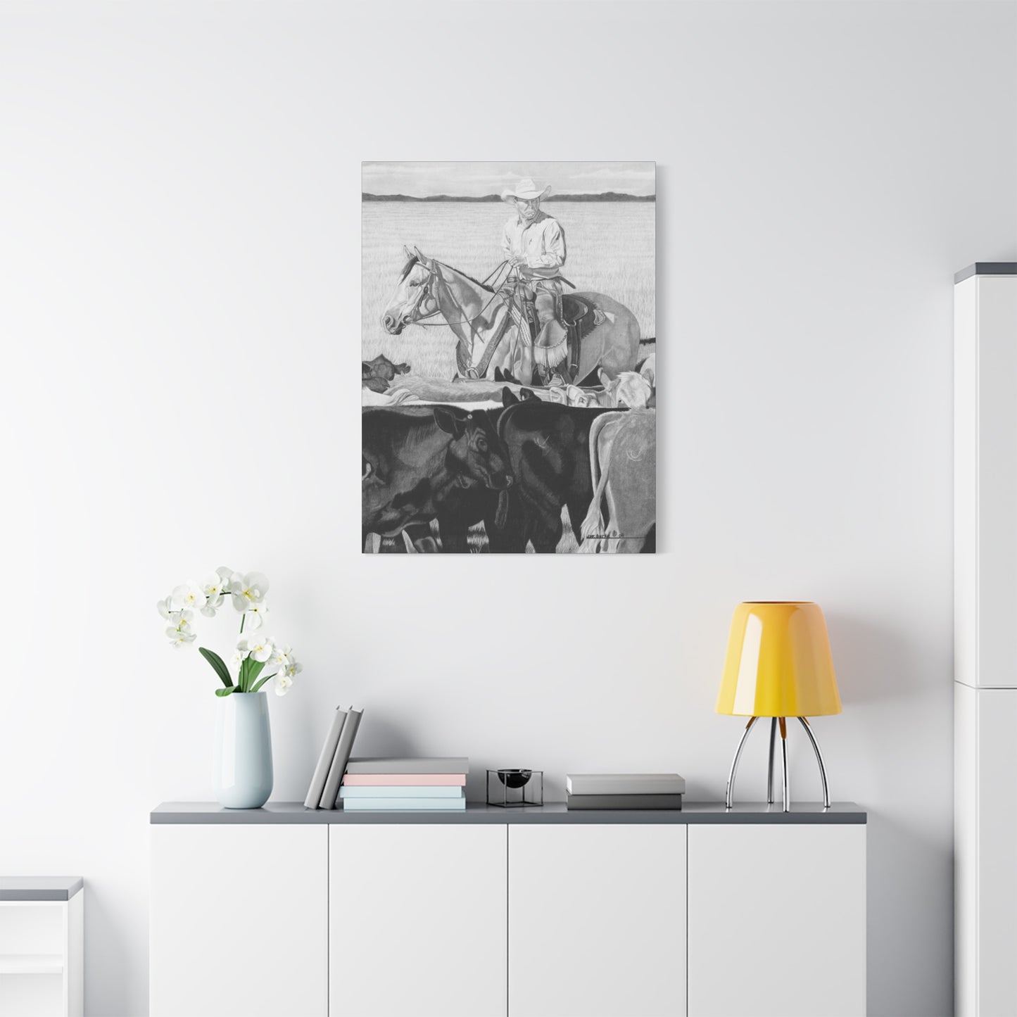 western art on canvas, home decor