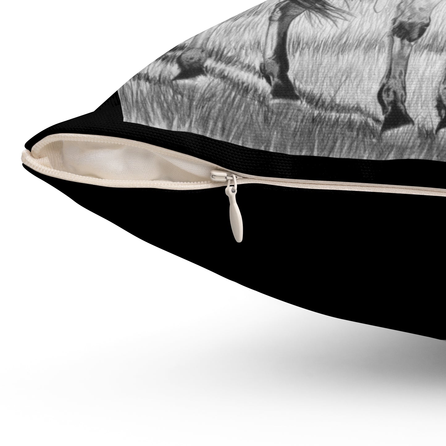 "THe Passing Storm" Western Art Square Pillow