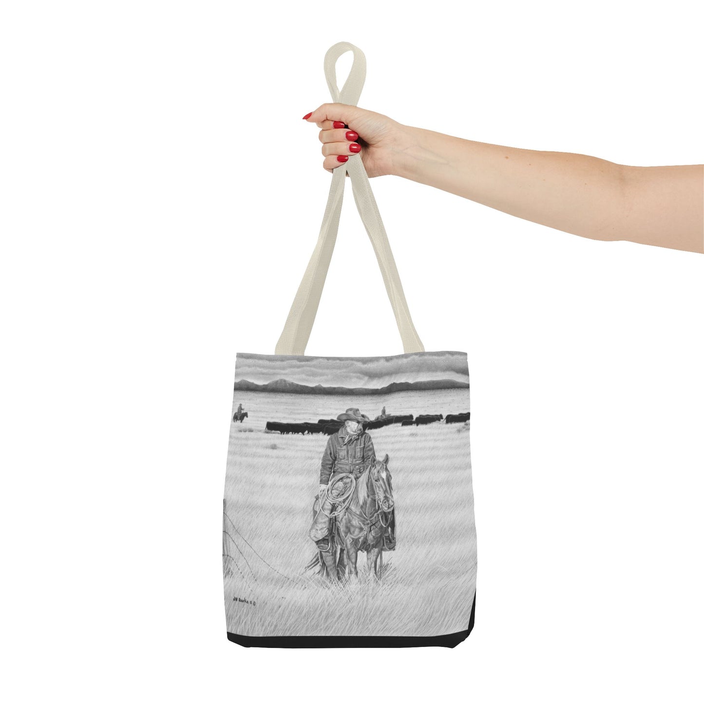 "The Passing Storm"   Tote Bag, Western Style Shopping Tote, Equestrian Gift, Farmhouse Decor, Horse Lover Accessory