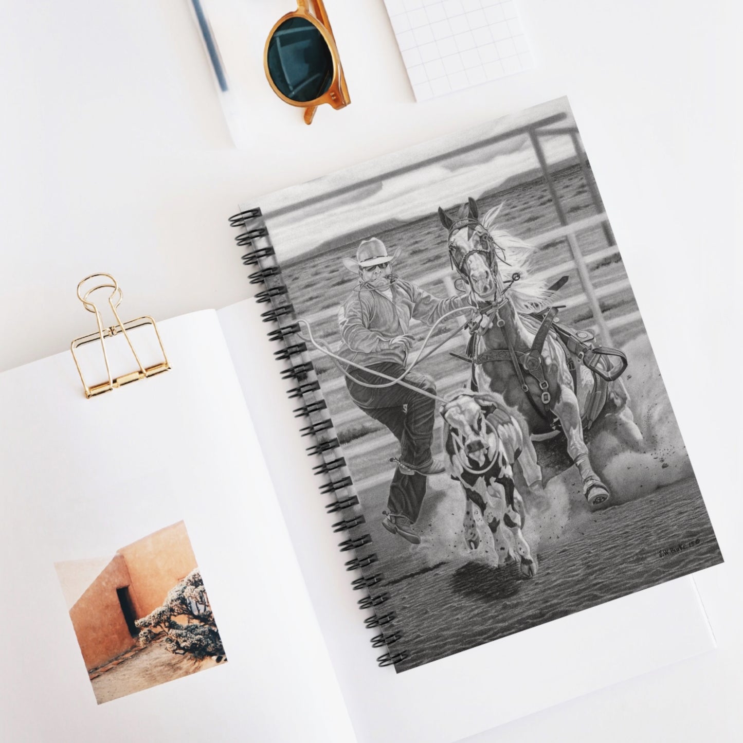Spiral Notebook, Capturing the Spirit of the West, Journal for Equestrian Lovers, Western Art Gift, Cowpoke Writing Pad
