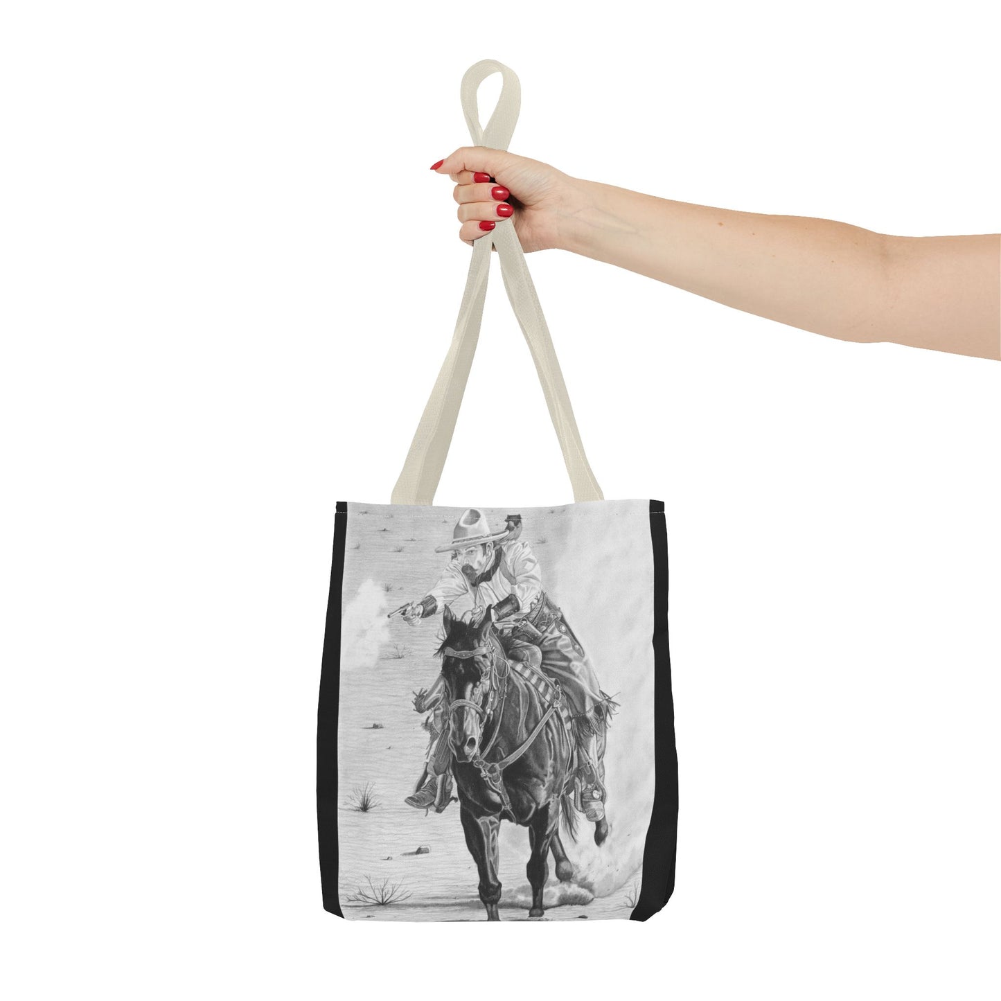 "Wild Bill Rides Again " Tote Bag, Western Style Shopping Tote, Equestrian Gift, Farmhouse Decor, Horse Lover Accessory
