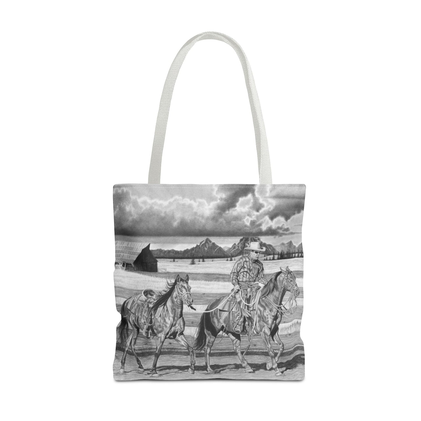 "The Gift Named Storn" Western Art Tote Bag