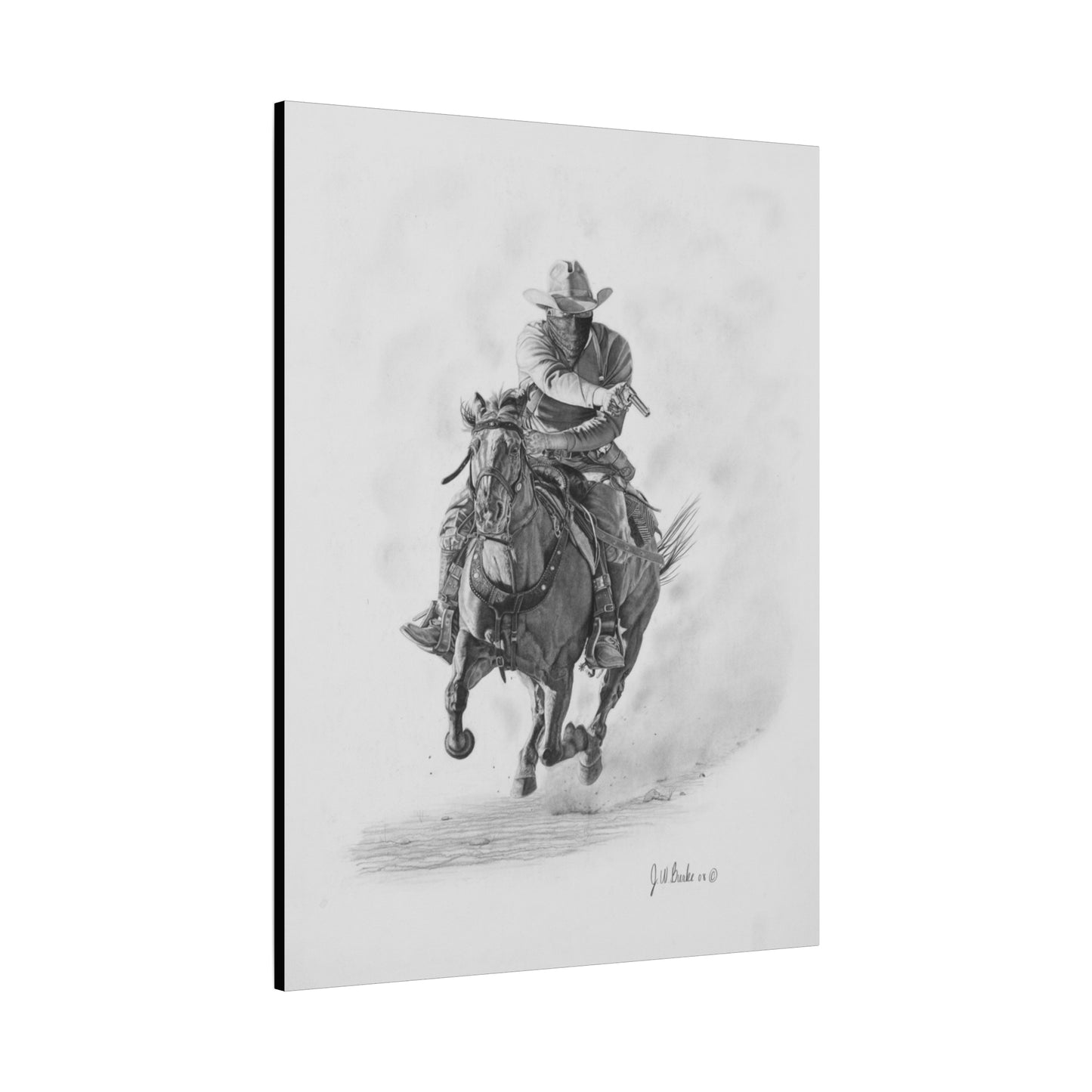 "Bandit " Western art on canvas