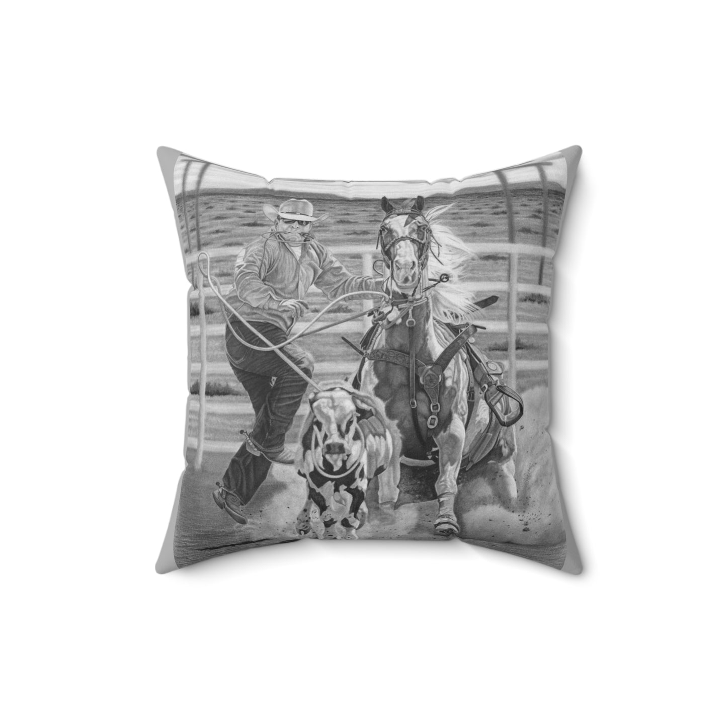 Decor Pillow, Western Home Accent, Farmhouse Throw Pillow, Gift for Horse Lovers, Country Style Cushion