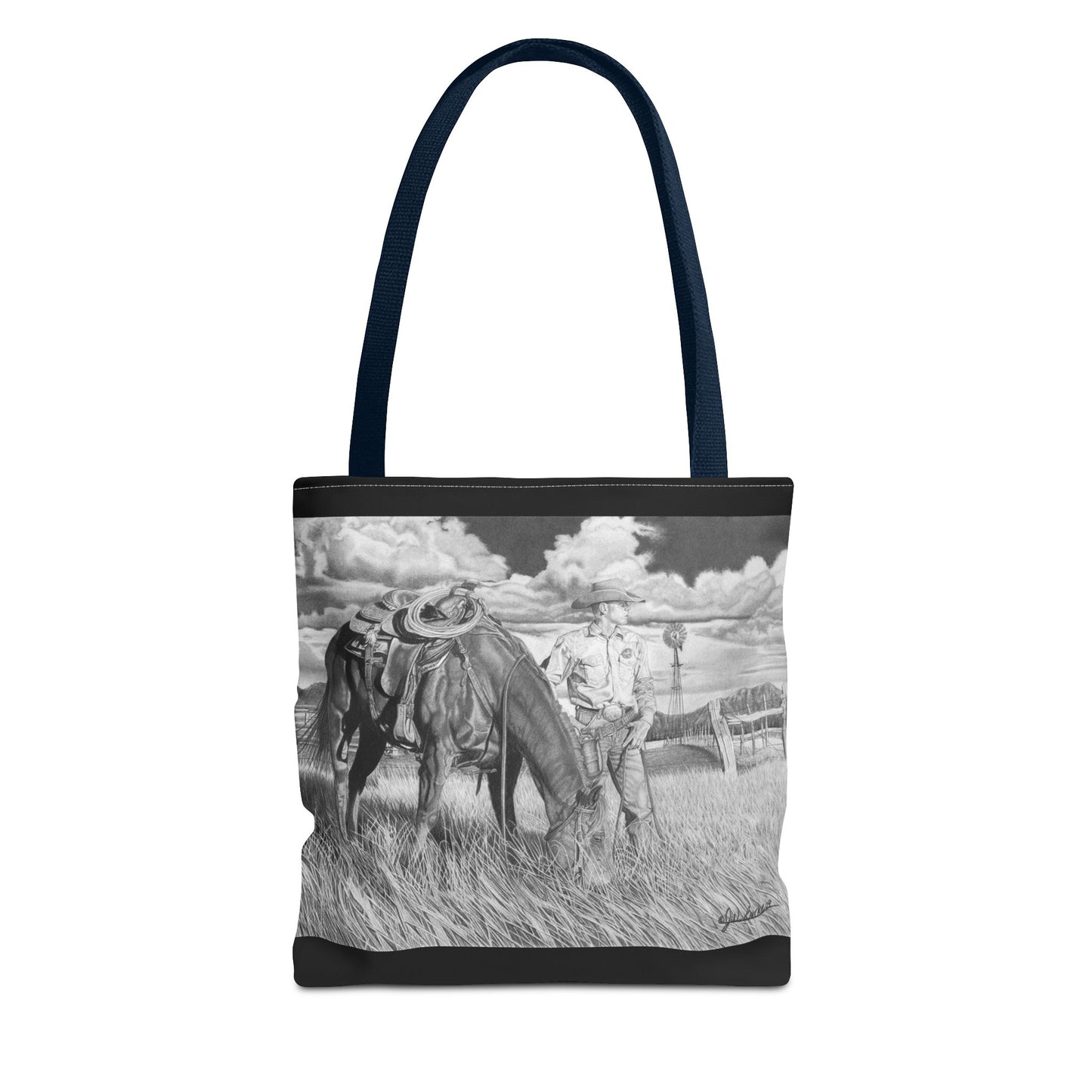 Young Cowboy Dream   Western Art Tote Bag