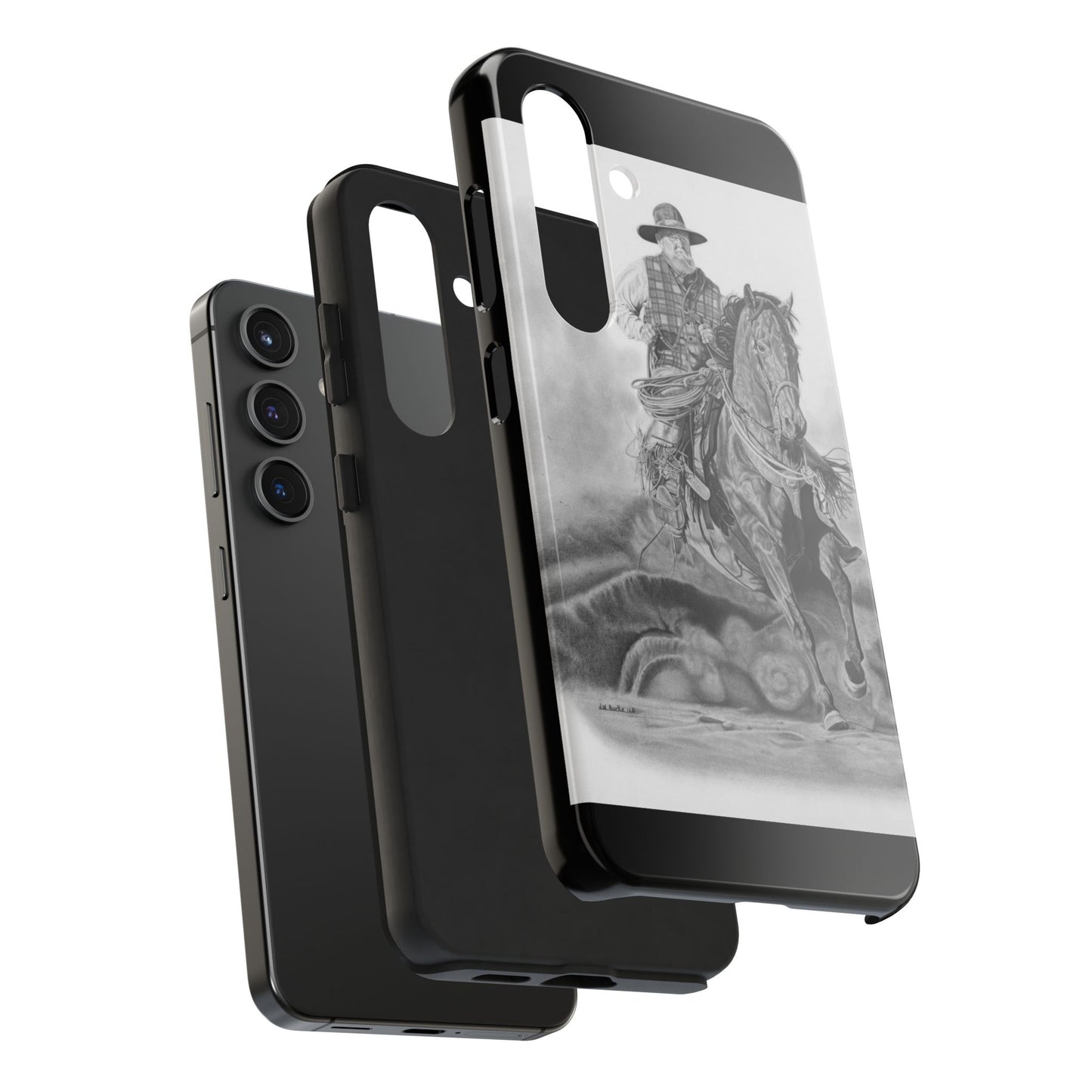 Phone Cases, Cowboy Design, Tough Protection, Gift for Him, Ranch Decor, Durable Style