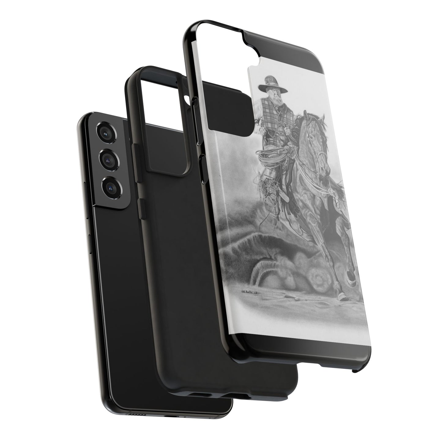 Phone Cases, Cowboy Design, Tough Protection, Gift for Him, Ranch Decor, Durable Style