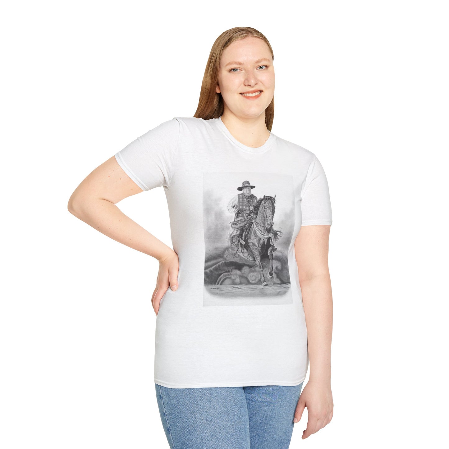 "Trouble Up Ahead" Western Style T-Shirt