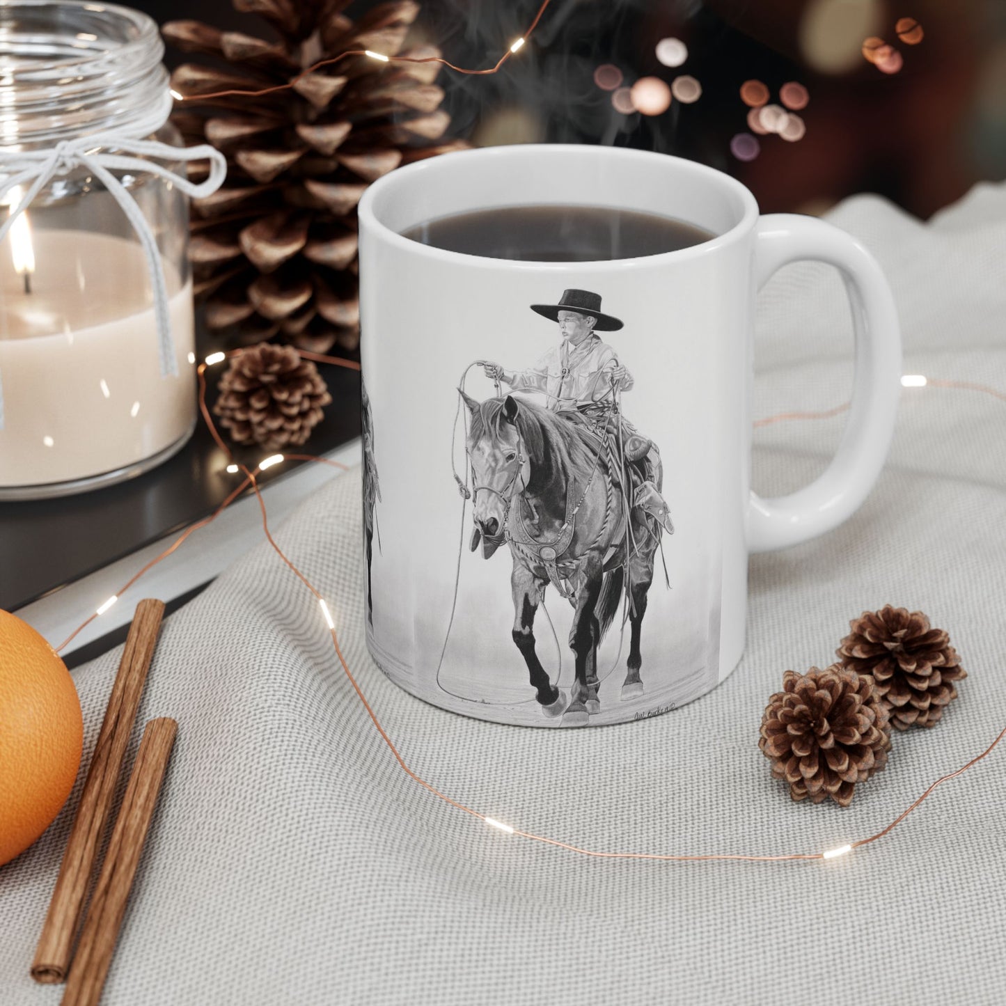 coffee mug, western style