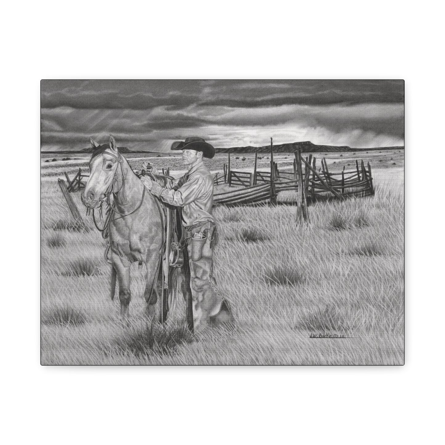 Canvas Art - Western Artwork, farmhouse