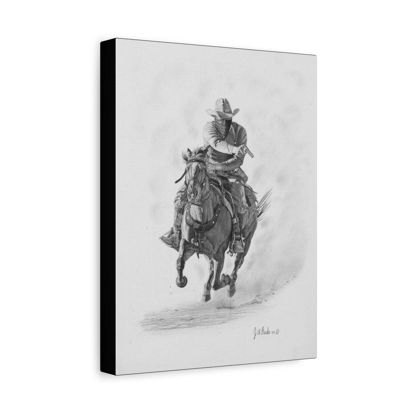 "Bandit " Western art on canvas