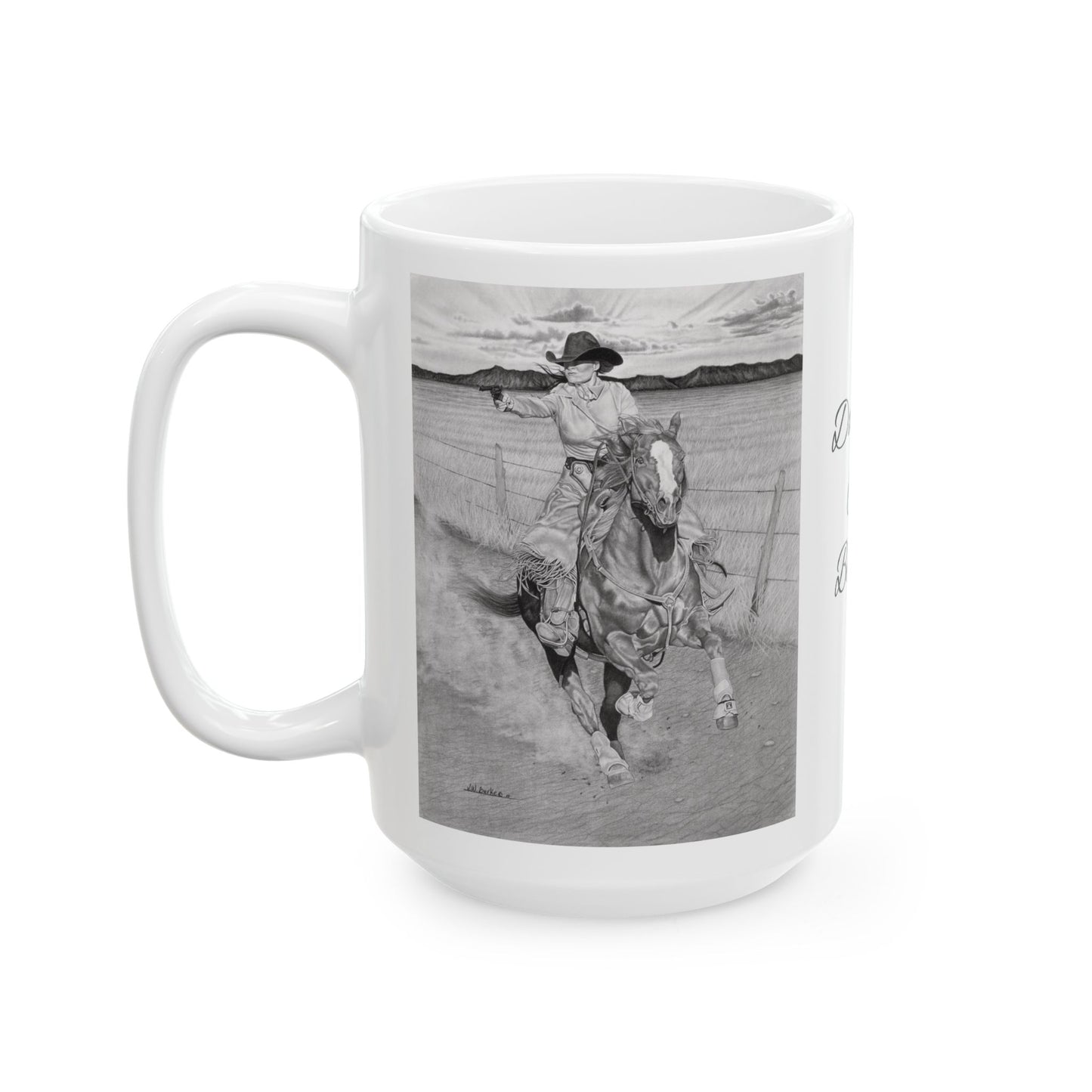coffee mug, western style