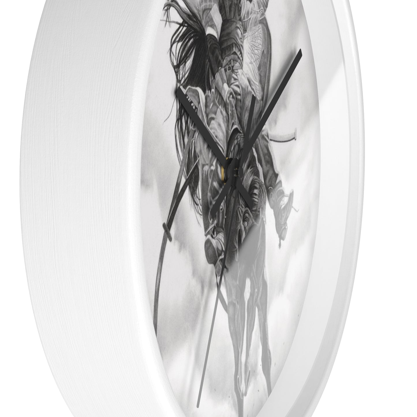 Wall Clock Vintage Farmhouse Decor, Western Theme Timepiece, Country Home Accent, Horse Lover Gift, Unique Wall Art