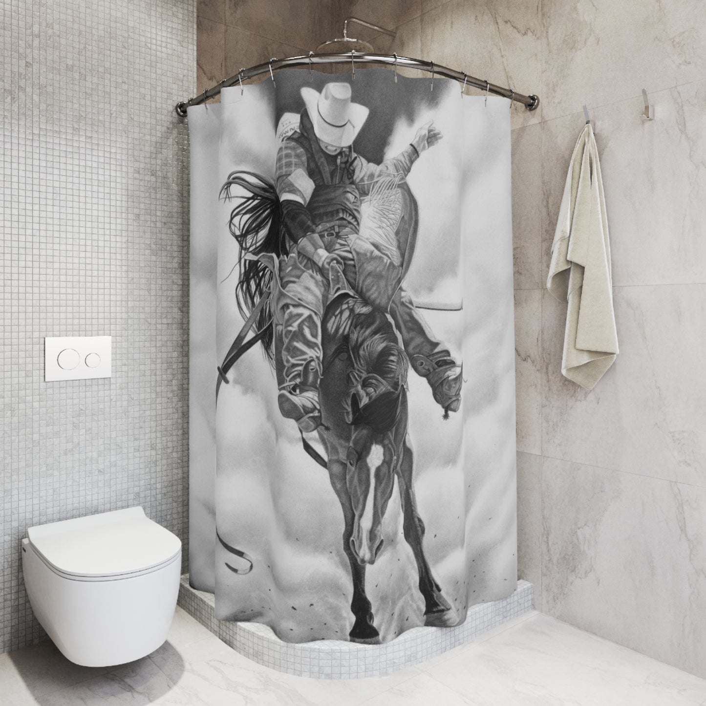 Shower Curtain Western style, farmhouse Bathroom Decor