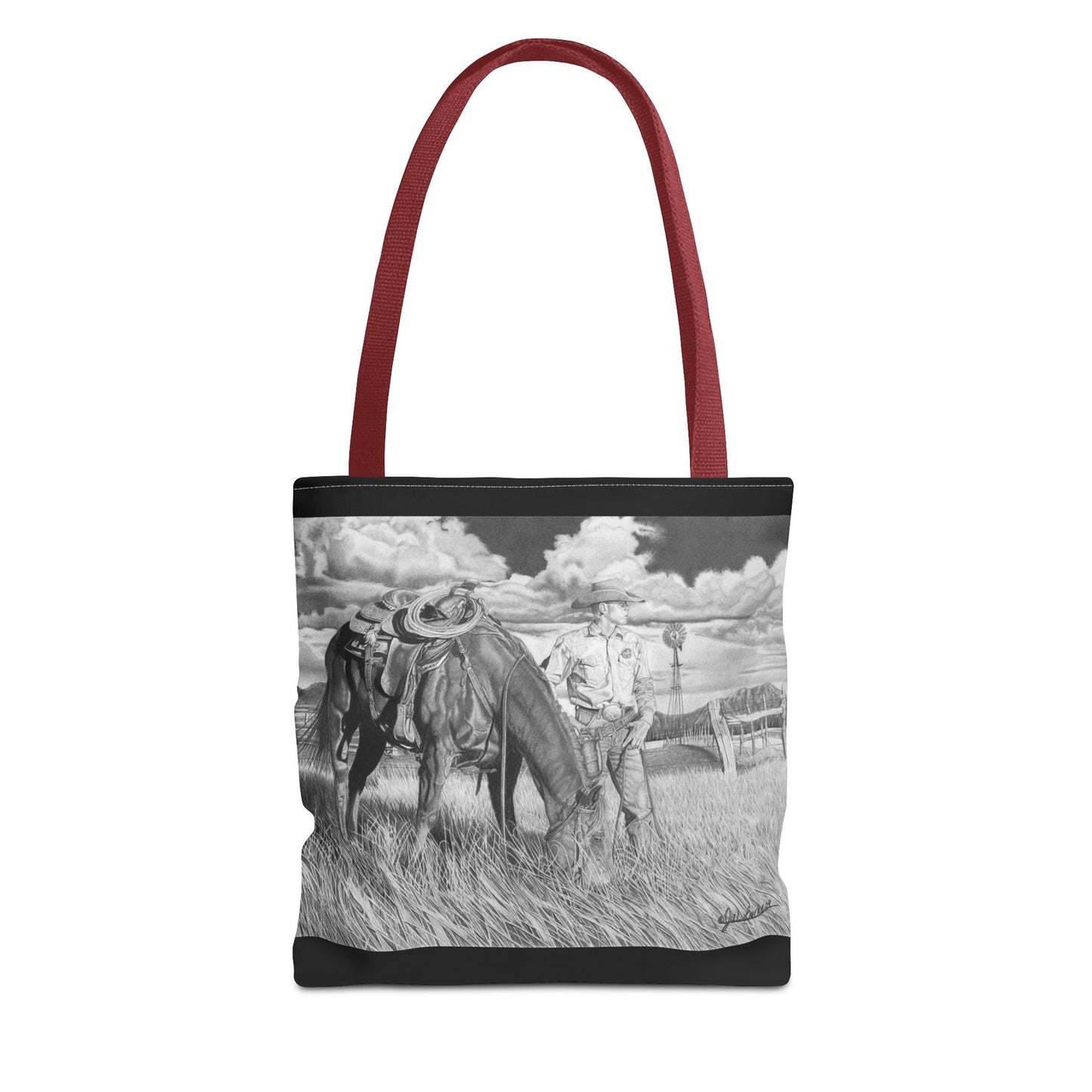 Young Cowboy Dream   Western Art Tote Bag