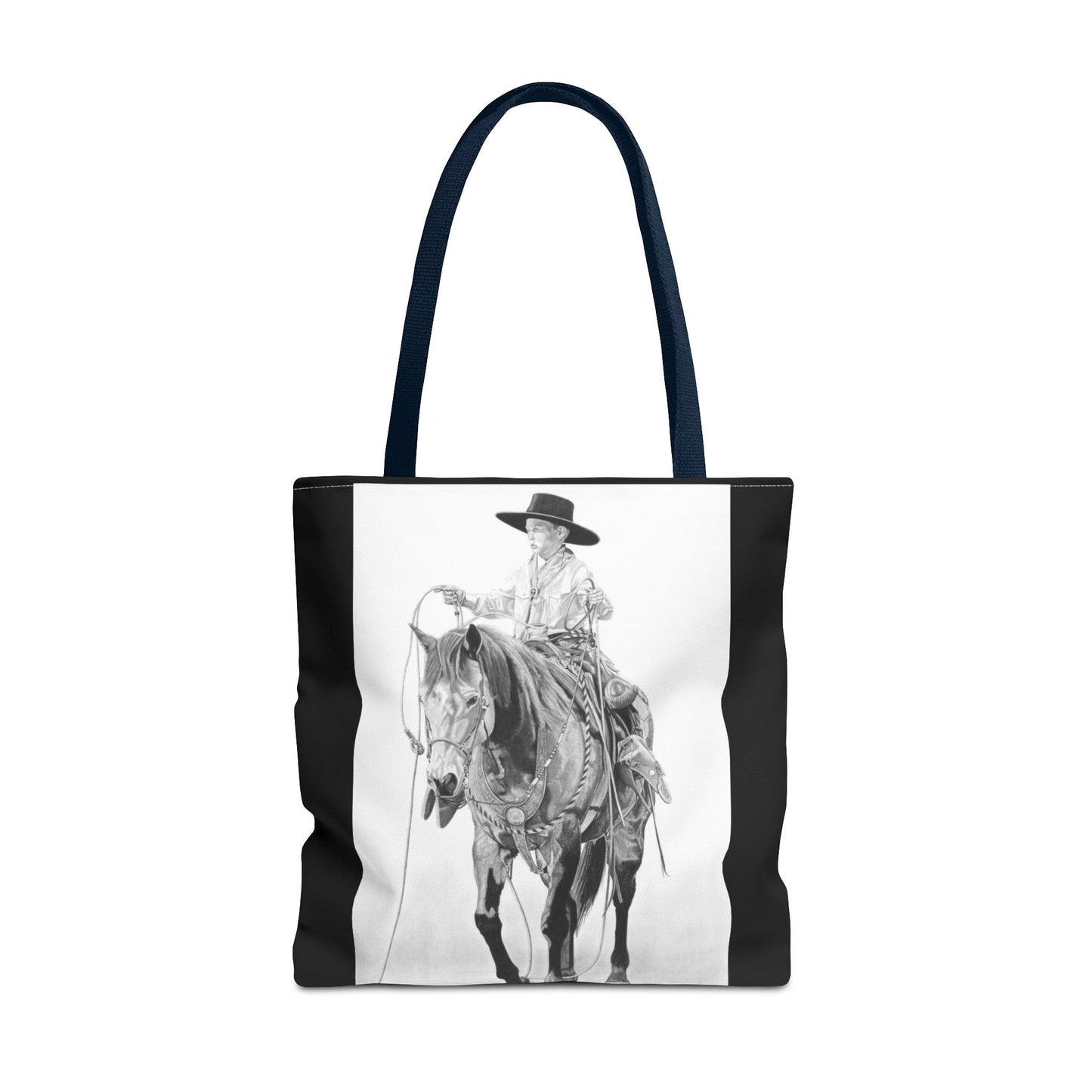 "Young Cowboy " Tote Bag, Western Style Shopping Tote, Equestrian Gift, Farmhouse Decor, Horse Lover Accessory