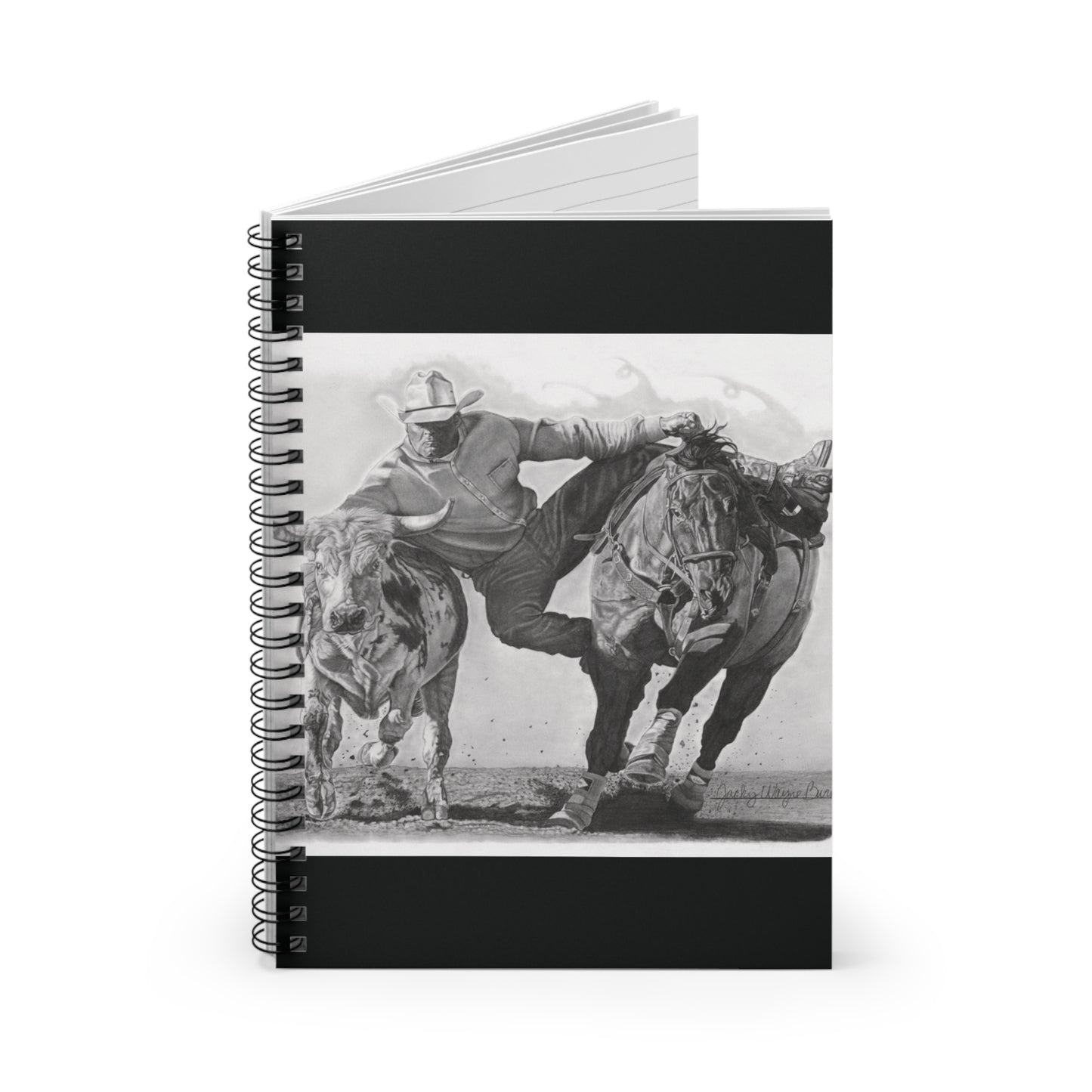 Notebook, Ruled Line Spiral Journal, western style