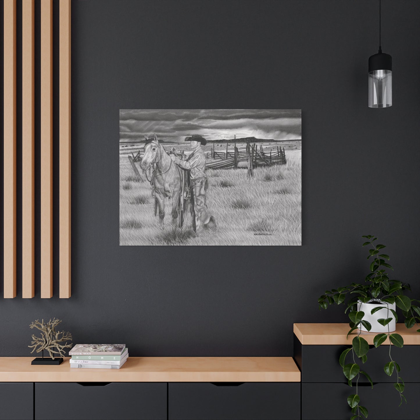 Canvas Art - Western Artwork, farmhouse