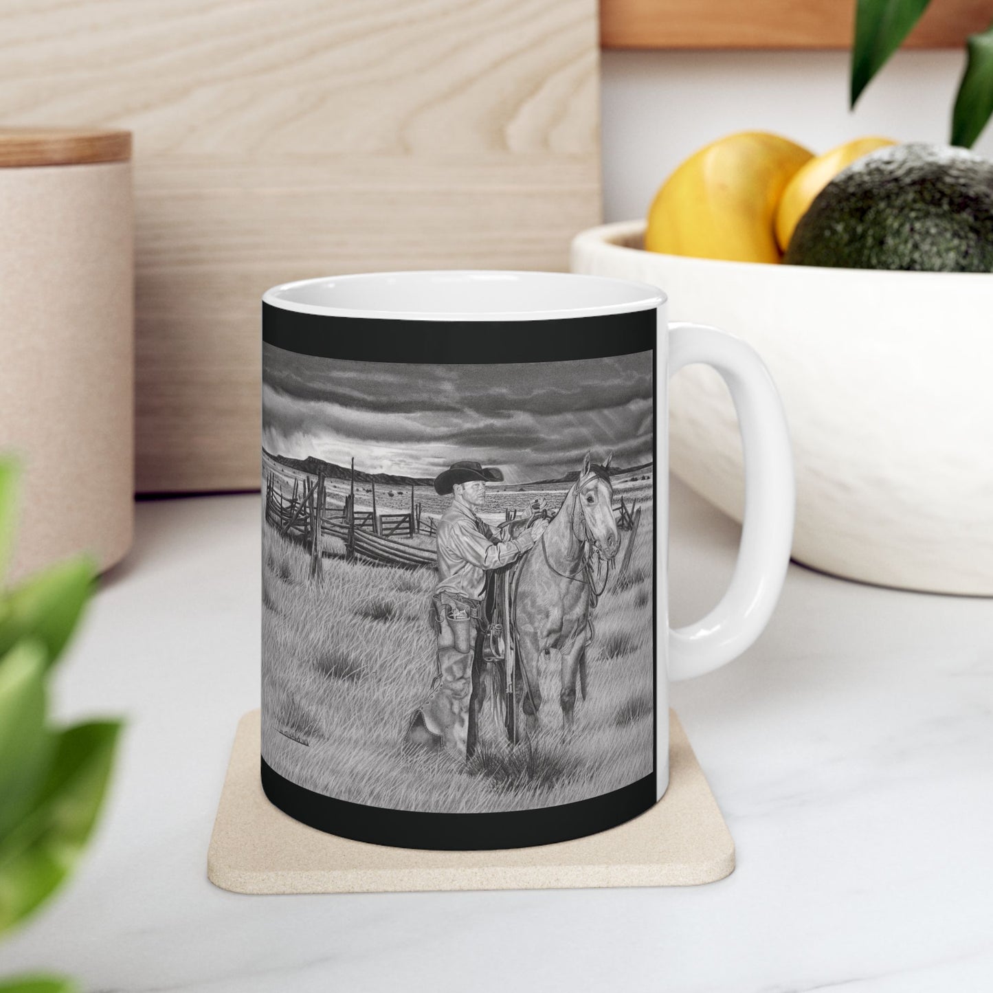 Coffee mug, western style