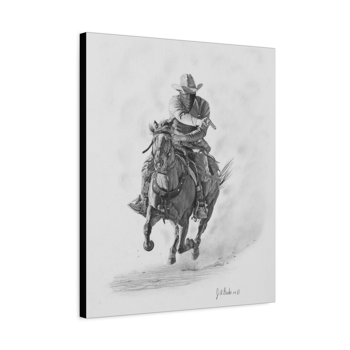 "Bandit " Western art on canvas