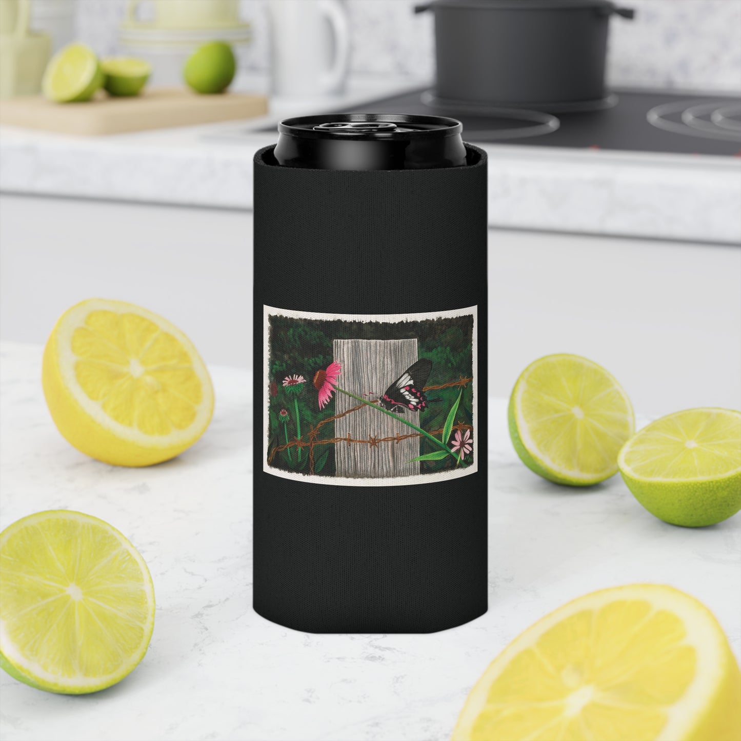 Can Cooler, Western Beverage Sleeve, Outdoor Party Gear, Country-Themed Drink Holder, Ideal for BBQs & Tailgates