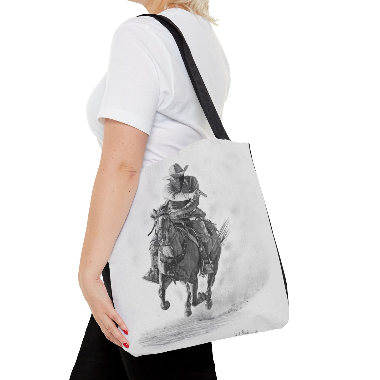 Tote Bag, Western Style Shopping Tote, Equestrian Gift, Farmhouse Decor, Horse Lover Accessory