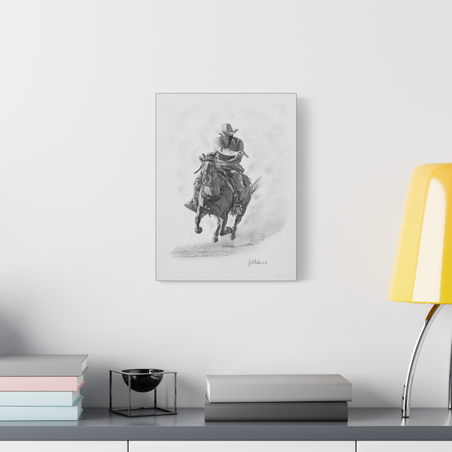 "Bandit " Western art on canvas