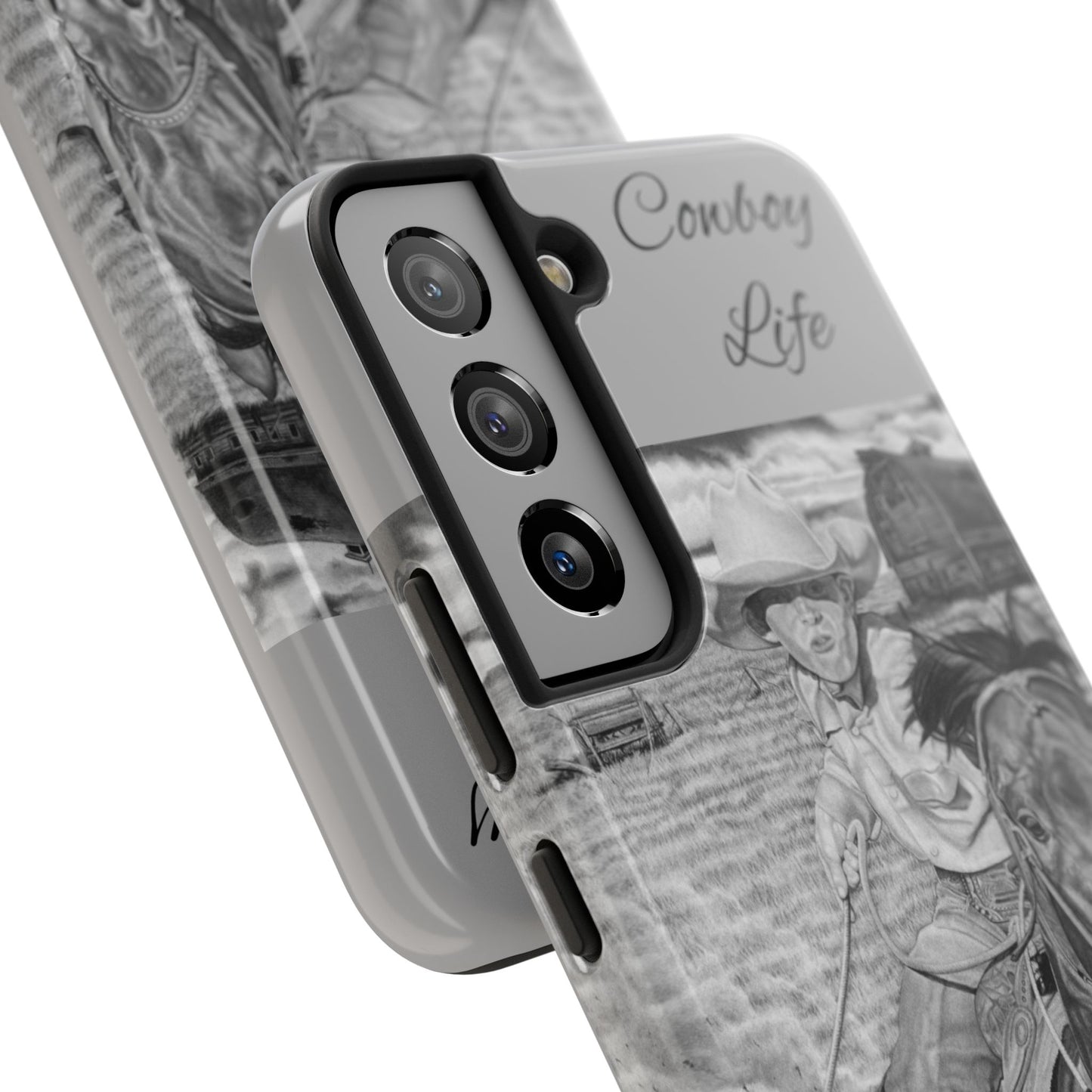 "The Real Billy The Kid" Western Rodeo Phone Cases, Cowboy Design, Tough Protection, Gift for Him, Ranch Decor, Durable Style